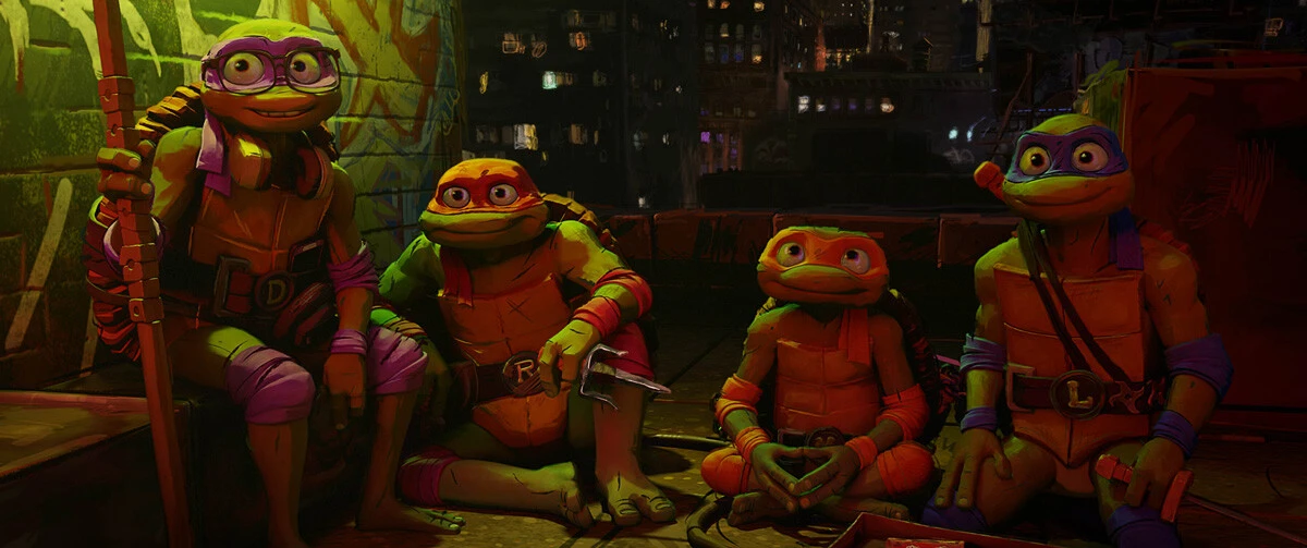 『ミュータント・タートルズ ミュータント・パニック！』©2023 PARAMOUNT PICTURES.TEENAGE MUTANT NINJA TURTLES IS A TRADEMARK OF VIACOM INTERNATIONAL INC.