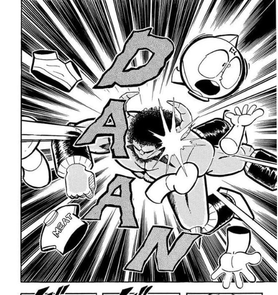 7人の悪魔超人編は、バッファローマンのタックルから決戦の口火が切られた(JC10巻)