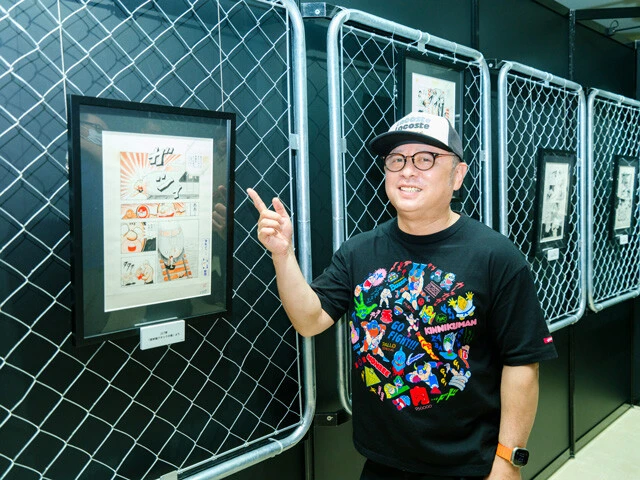 伝説のテリーマンが超人オリンピックで新幹線を止めるシーンの原画も！