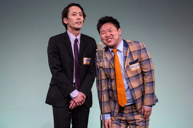 ひつじねいり（マセキ芸能社） 細田祥平(左)、松村祥維（右）