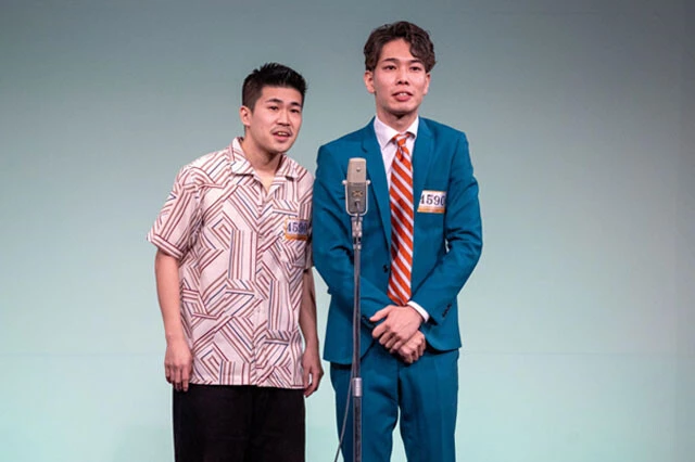 豆鉄砲（ワタナベエンターテインメント）　ホセ（左）、東健太郎（右）