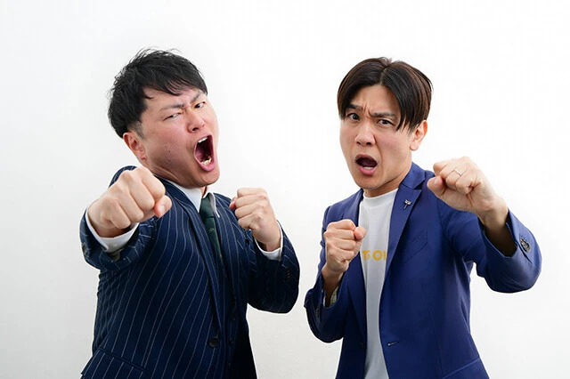 ラフ次元（結成19年目・吉本興業）　梅村賢太郎（左）空 道太郎（右）©フジテレビ