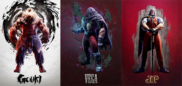 『ストリートファイター6』翔の使用キャラ。「どのキャラもひと通り試す」と語る翔が、現在実戦でよく使うキャラをピックアップ！！　（左から）■豪鬼（ゴウキ）『スーパーストリートファイターⅡ X』（1994年）に初登場したシリーズ定番のキャラクター。『スト6』では緩急自在で多彩な攻撃手段を持ち全キャラ屈指の攻め力を誇るが、体力が低いという弱みも　■ベガ『ストリートファイターⅡ』（1991年）でおなじみのラスボスは『スト6』でも健在。機動力の高さや、相手を寄せつけない足技などが強力。今作では「記憶の一部を失ってい