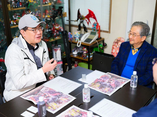 特濃対談を行なった永井豪と福田己津央