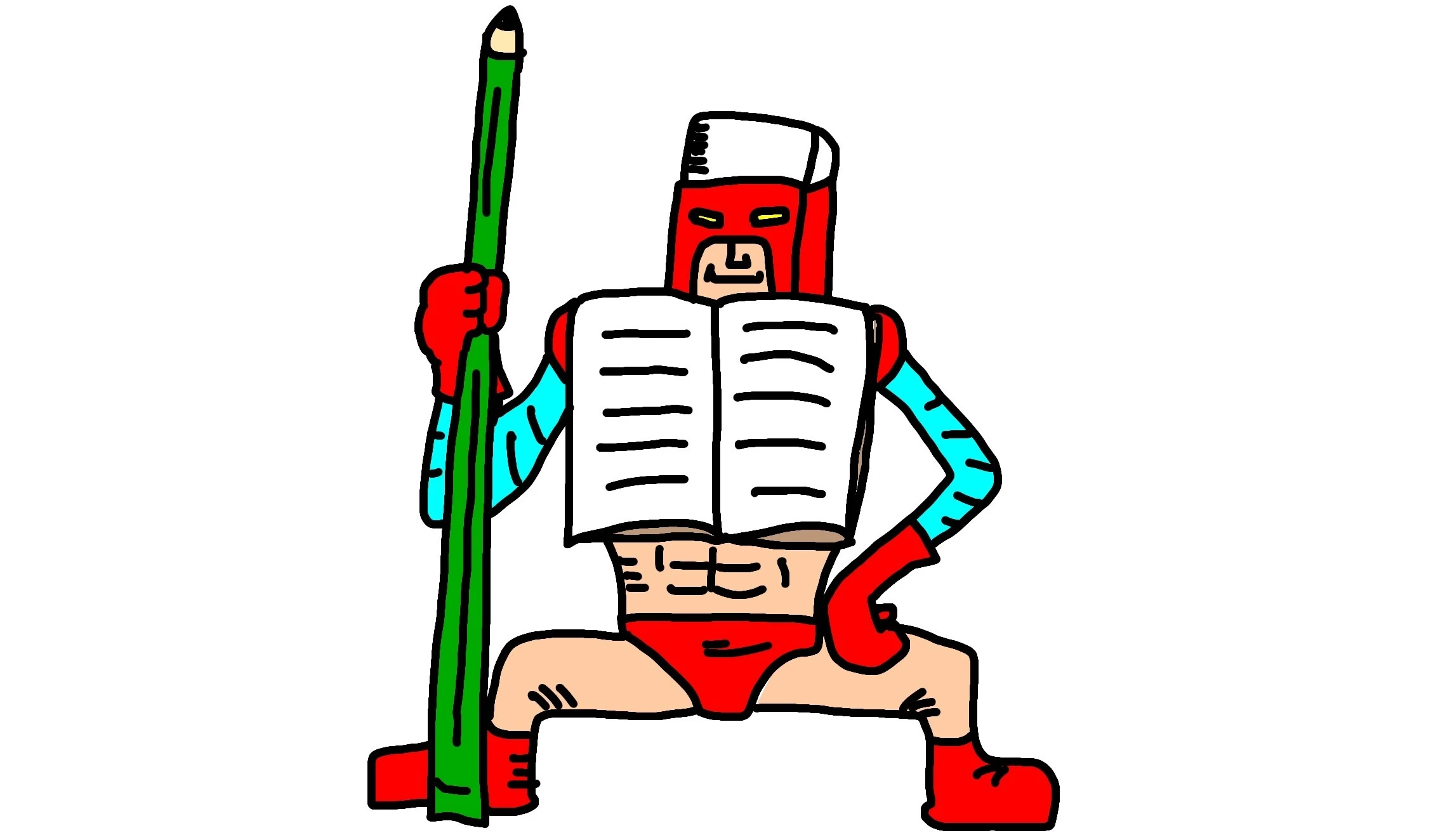 なすなかにし中西茂樹考案超人「ノートマン」