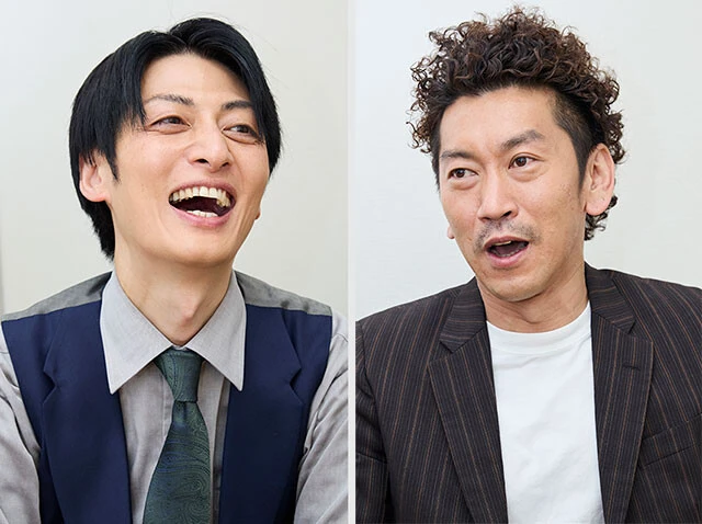 ツートライブのたかのり（左）、周平魂