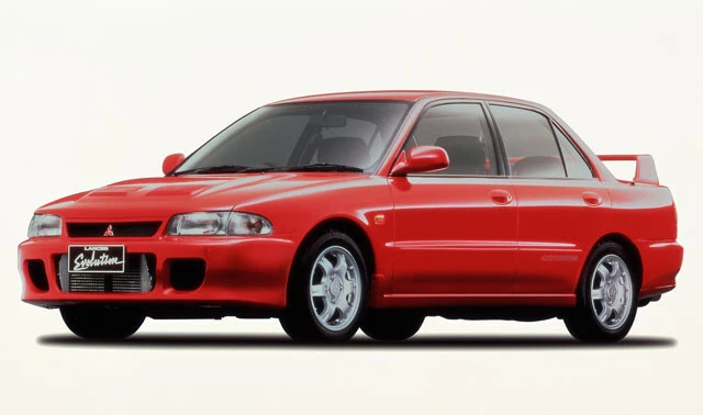 23年間、常に進化を続けてきたランサーエボリューション。写真は初代モデル(写真提供/三菱自動車)