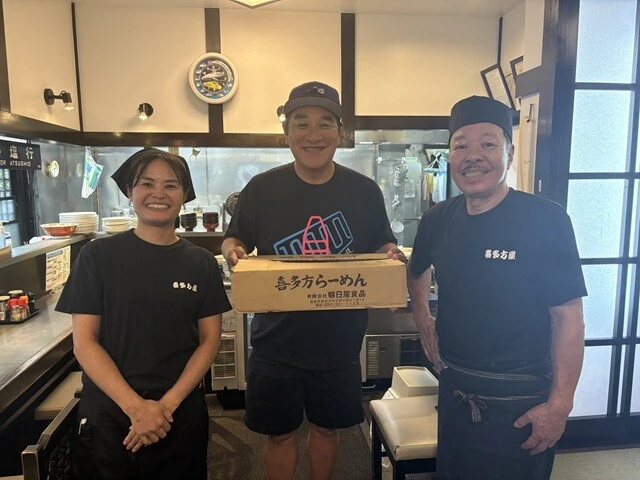 店主の斉藤裕さんいわく「本場・福島県の喜多方から送られてくる麺で提供しています！」とのこと