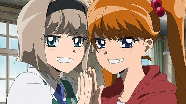 5年3組の生徒である細川美樹（左）と稲葉郷子（右）