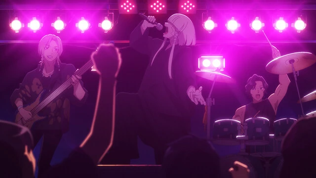 ジグザグのメンバーが出演した第7話のシーン。ちゃんと3人分のアニメーションも用意された