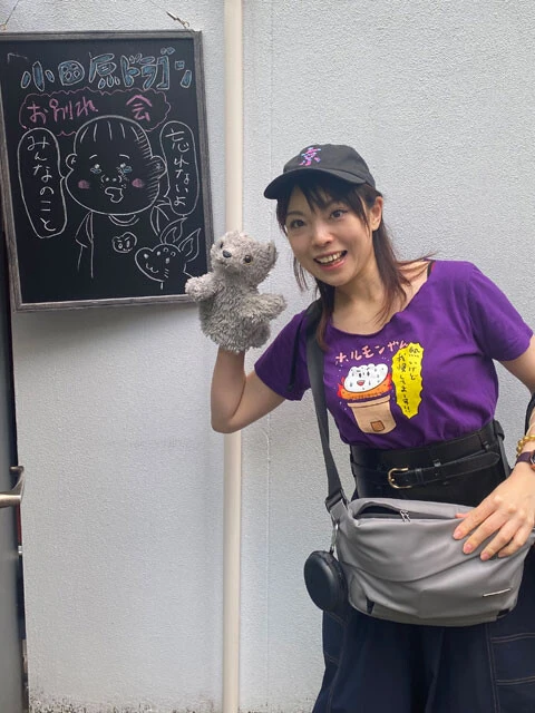 イベントには堀田エボリューション公式アンバサダーの実演販売士のジャンプ中澤さんと相棒のポン太（ぬいぐるみ）も駆けつけた