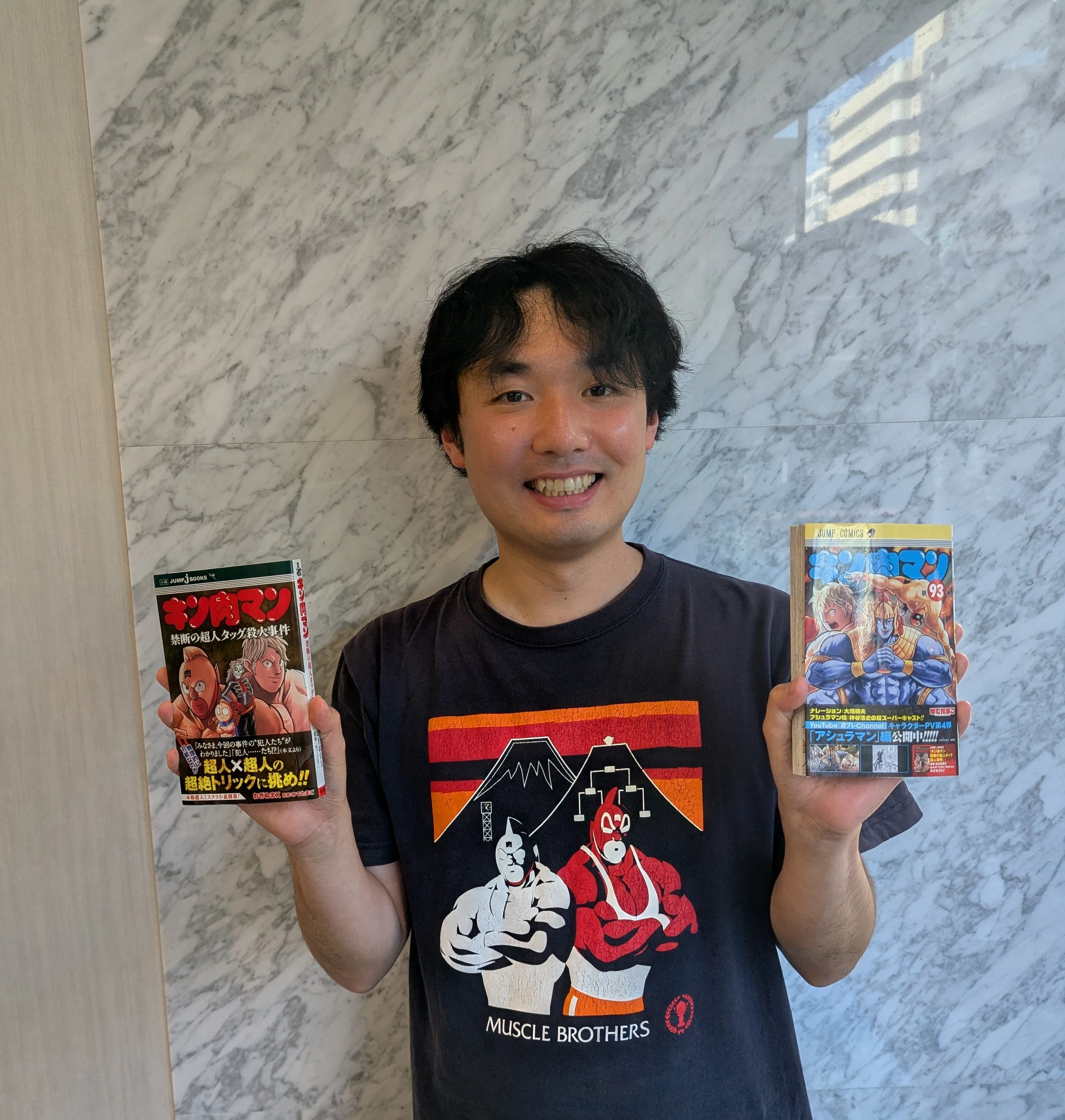 7月3日にコラボミステリ第3弾『キン肉マン　禁断の超人タッグ殺人事件』を上梓したおぎぬまX氏