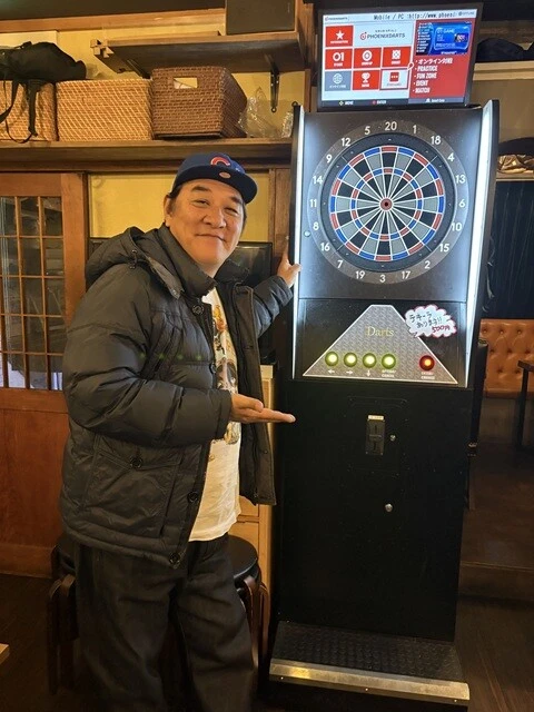 店内にはダーツも
