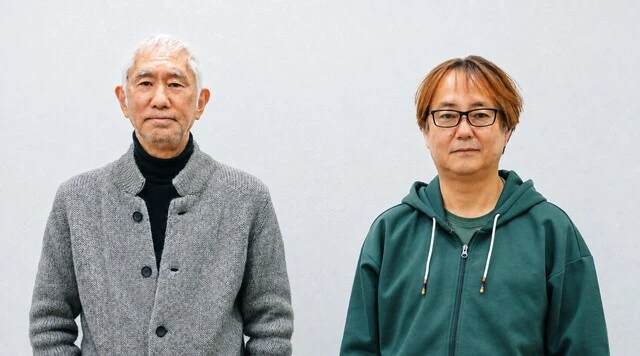 『吉田拓郎から始めるロックスター列伝』著者の田家秀樹氏（左）とスージー鈴木氏