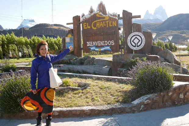 村に着くなりフィッツロイが見えるサービス精神。好きです!