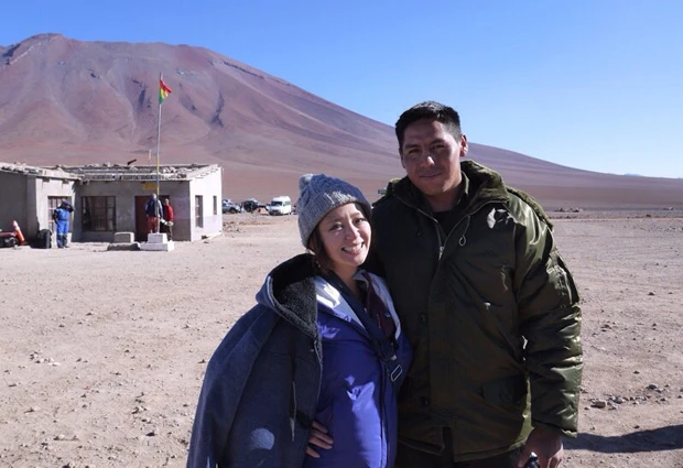 国境の係員に「一緒に写真撮ってくれ」と言われた。日本人が珍しかったのかな?