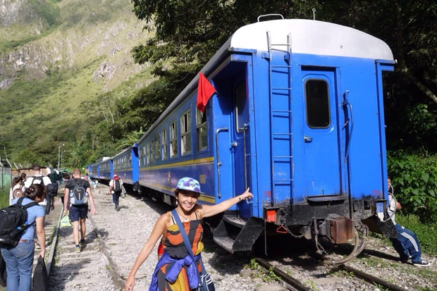 この電車とすれ違いました