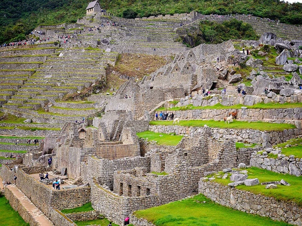 マチュピチュの絶景ポイント。よくこんなきれいに作れたなーと感心