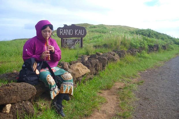 イースター島に響き渡る日本の曲「チェリーByスピッツ」にちょと涙しそー(笑)