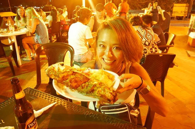  「ガラパゴス諸島の港食」