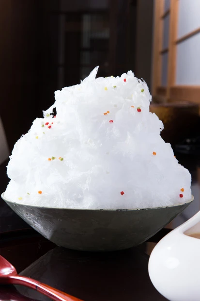 自家製 練乳金時(つぶあん、白玉入り)/1200円