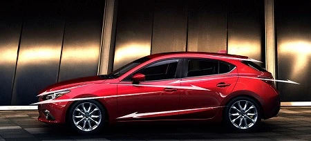 小さいアクセラは「獲物を見つけてダッシュした瞬間のチーター」がモチーフ