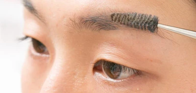 スクリューブラシで整える