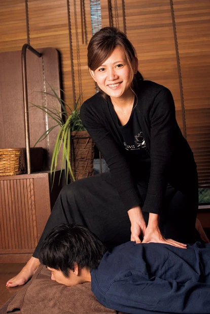 ルックスとは裏腹にマッサージはパワフルな田井さん