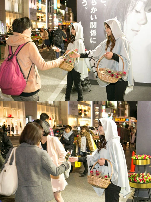 バラが欲しくて手にした女性も多かったが、ラグジュアリーなパッケージに「何これ、お菓子?」と勘違いする人も