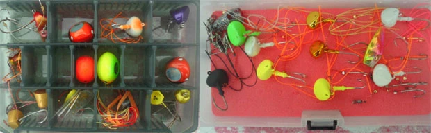 色とりどりのテンヤとカブラ