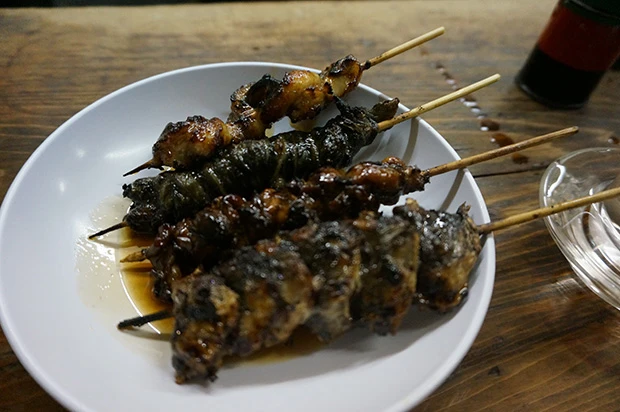 ほさかやの“ひととおり”。「からくり」「きも」「ひれ」「かしら」の4本セット