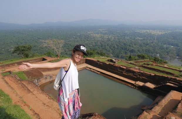  王様のプール。こんな岩上にプールとは贅沢です