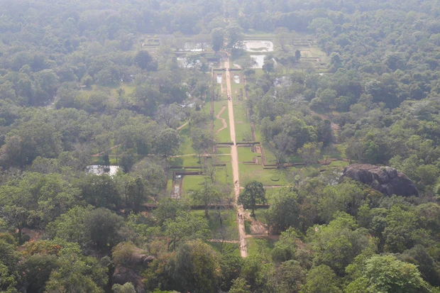  頂上から見下ろした王朝敷地内