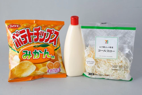 みかん味+マヨネーズ+コールスローで「新型ポテトサラダ」!