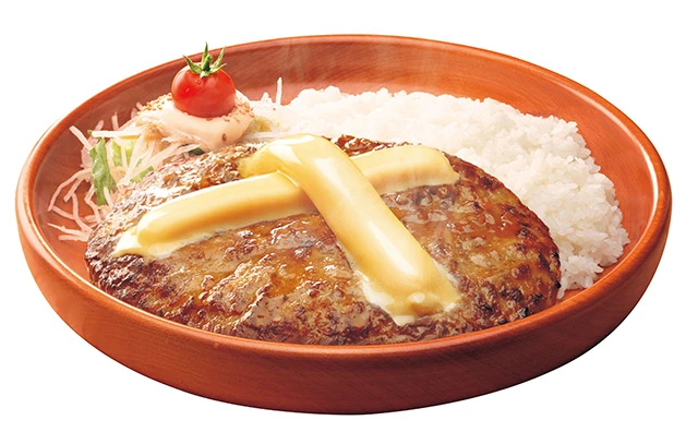 人気のチーズバーグディッシュ300g(1063円+税)。150gは698円+税