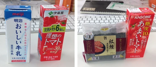 (左)繁忙期の昼食。(右)繁忙期の夕食。カロリーは低そうだが、指導を受けたメソッドを全然実行できてません!