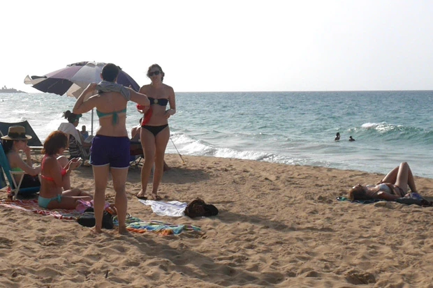 ビーチにいた女の子たち