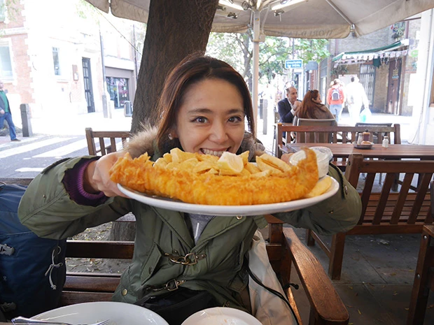 フィッシュアンドチップス。大量ポテトで胃が埋め尽くされる~