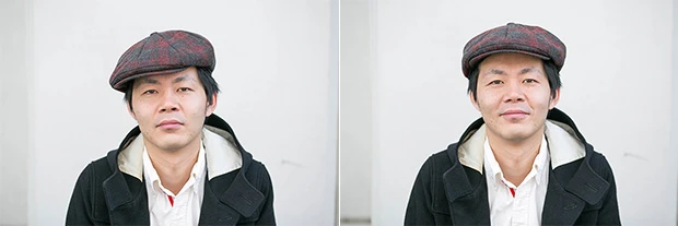 左のずらした方が競馬場にいるおっさん感が薄れることでわかる通り、おしゃれである。キャスケットで使いたいワザ