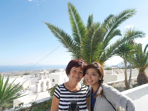 カタコトの英語で一生懸命話そうとしてくれる優しくて陽気な宿のママ