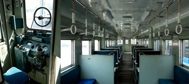 キハ223は、旧国鉄のキハ22をベースに製造されたディーゼルカー。完成当初、雪の多い北海道で使われたことから、旋回窓という、円形の特殊なワイパーが取りつけられた。1971年から2009年まで、ひたちなか海浜鉄道で活躍した