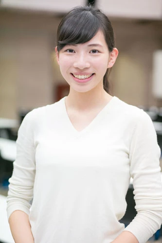 「リケチェン!」代表の海東彩加さん。HPを見た理系女子やイベントに参加した当時の女子高生が参加し、年々人数は増えているという