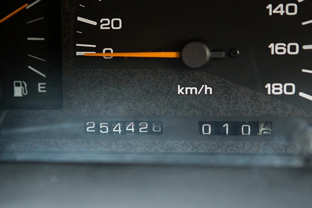 走行距離２５万㎞超え！　半年に１度のチェックは欠かさない。ディーラーが親身になって見てくれるという