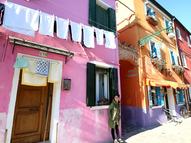 ブラーノ島のカラフルなお家