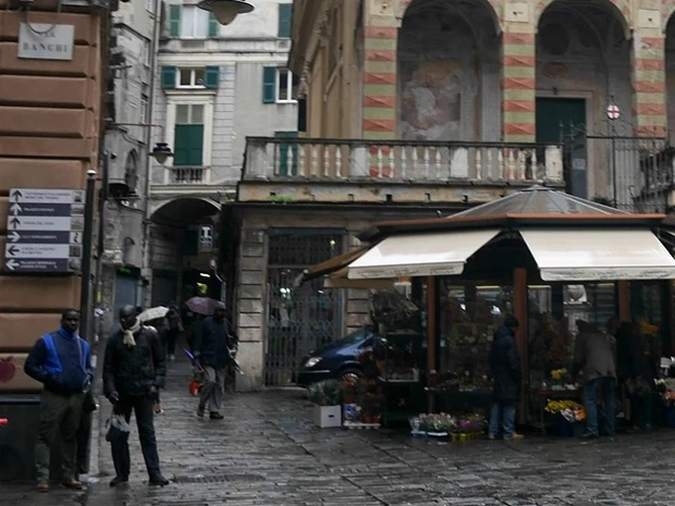 ジェノバの街中