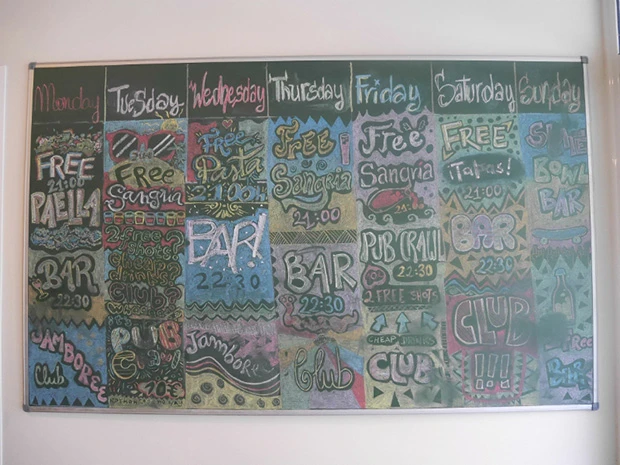 宿は毎日何かしらのイベントあり