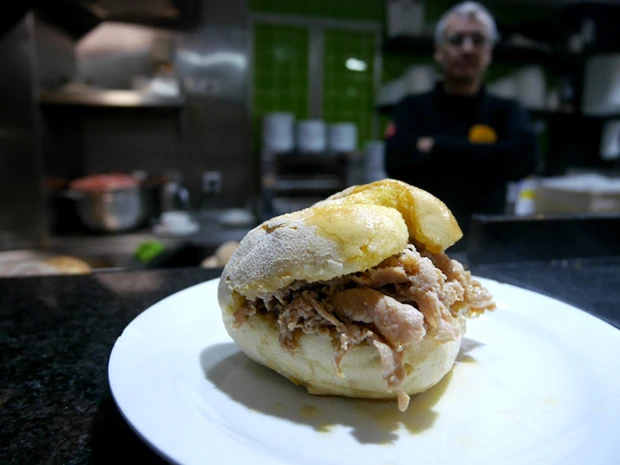 牛丼っぽい味がしたビファーナ。2ユーロ