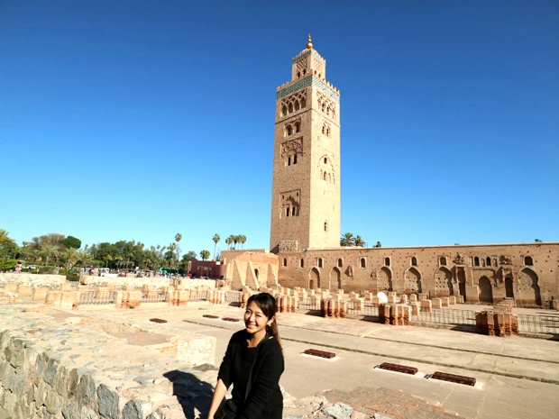 マラケシュのランドマーク、クトゥビーヤ・モスクのミナレット