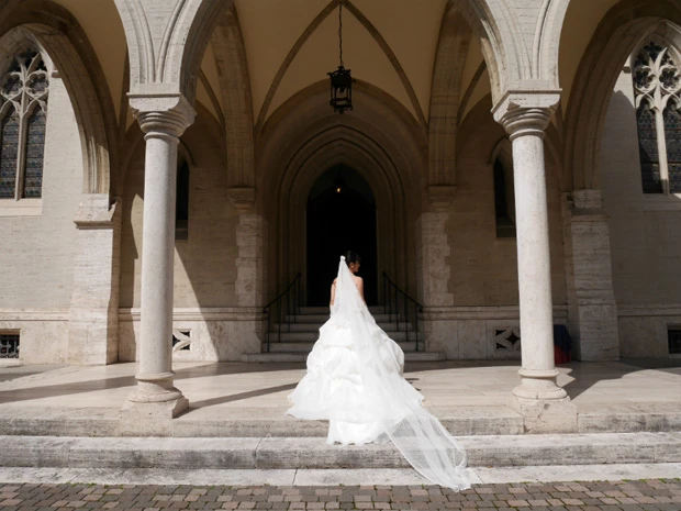 電撃結婚をかました親友のドレス姿