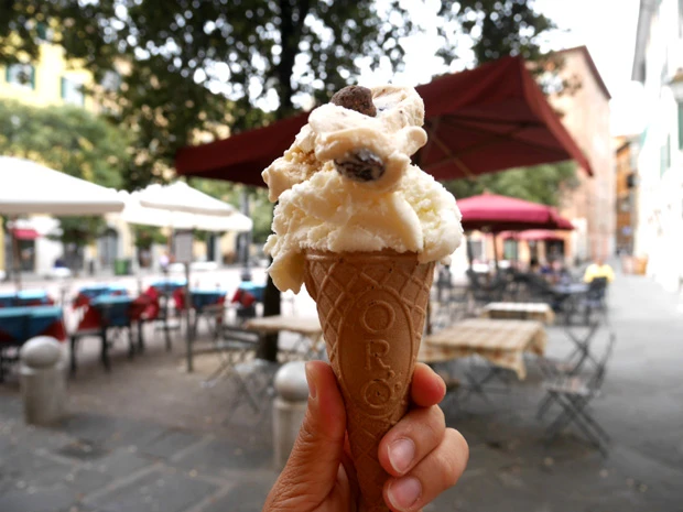 オーガニックのジェラートもあるんです。女子好み~